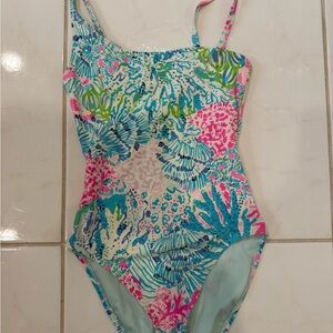 Lilly Pulitzer Larue One-Piece Swimsuit Multi Sink or Swim Size 0